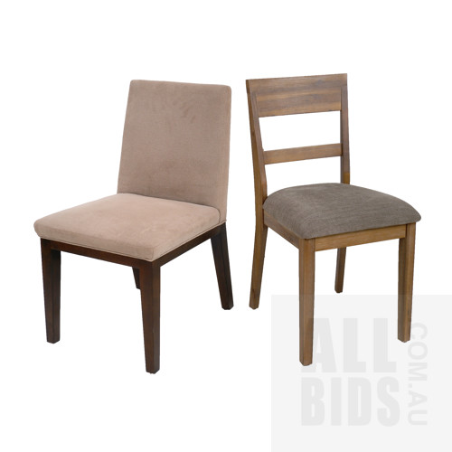 Two Fabric Upholstered Side Chairs (2)