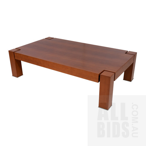 Natuzzi 'Atos' Large Coffee Table in Cherry