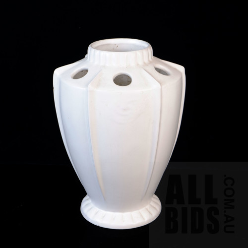 Large Retro Australian Pottery Flower Vase by Mingay, Height 31cm