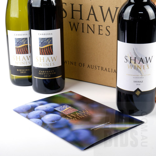 Group of Six Shaw Wines, Estate Mixed Wines, Riesling, Merlot, Shiraz, Rose, Cabernet Sauvignon, Semillion Sauvignon Blanc