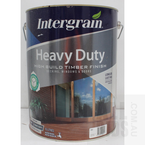 Intergrain Exterior Natural Stain - DWD - 10 Litre Tin - New - ORP $330.00