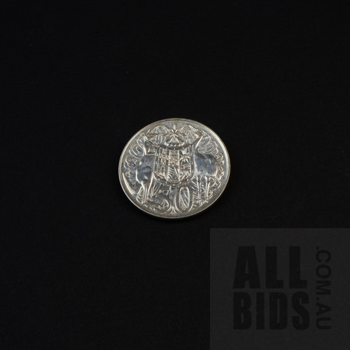 Australian 1966 Silver Round 50 Cent Coin