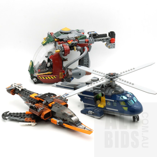 Collection of Lego, Including Jurassic World Blue's Helicopter and More
