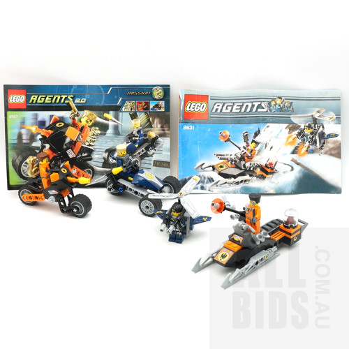 Two Lego Agents Sets, No 8967 and 8631