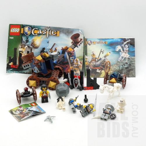 Three Lego Castle Sets, No 7090, 7091 and 5618
