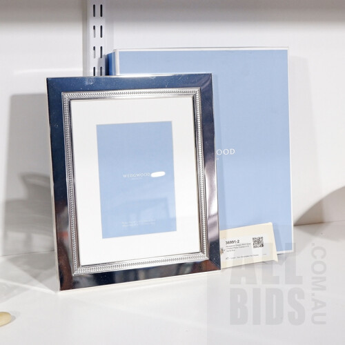 Wedgwood Simply Wish Silver Plated Photo Frames in Original Box