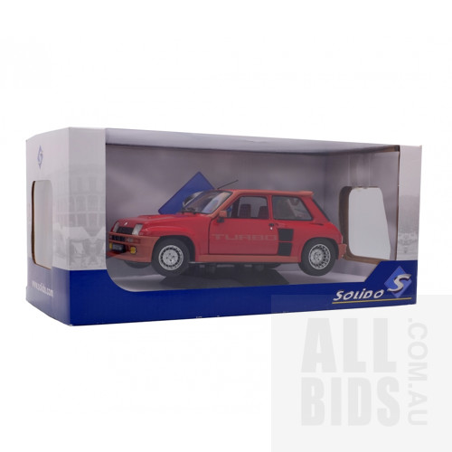 Solido 1981 Renault 5 Turbo Rouge Grenade Red 1:18 Scale Model Car