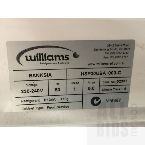 Williams Banskia Two Door Refrigerated Food Preparation Unit