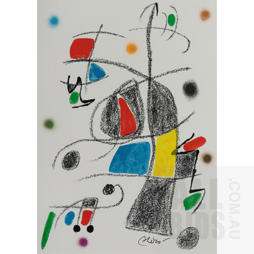 Joan Miro (Spanish 1893-1983), 'Maravillas (Wonders) Suite,' 1975.Complete suite of 13 half sheet lithographs, 50x35cm (sheet) (each)