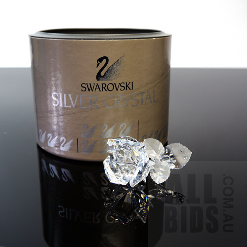 Swarovski Crystal Rose with Certificate of Authenticity in Original Box 174956