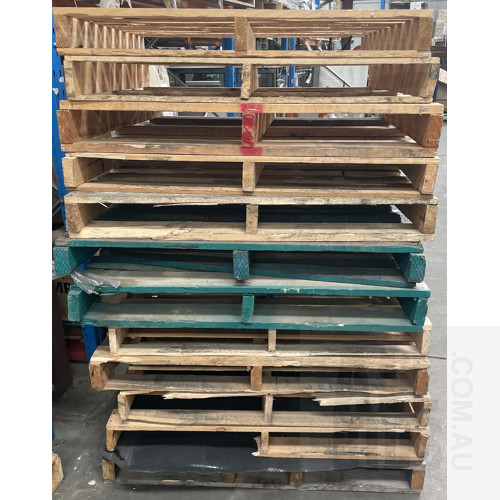 Assorted Used Timber Pallets - Lot Of 25