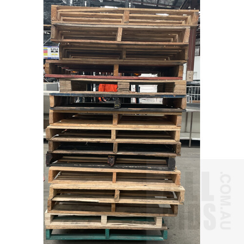 Assorted Used Timber Pallets - Lot Of 25