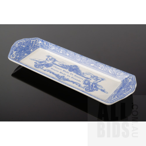 Spode 'Blue Room Collection' Pen Tray, Made in England, Length 22.7cm
