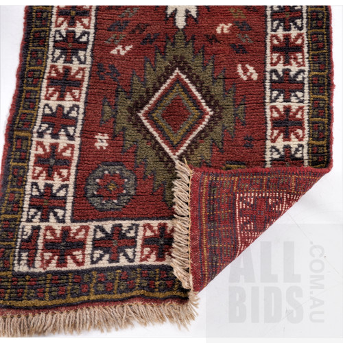 Persian Hand Knotted Wool Runner