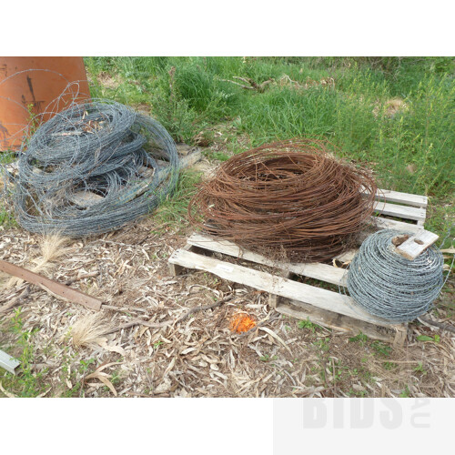 Selection of Barbed and Fencing Wire