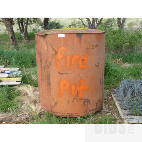 Steel Drum/Tank Suitable To Convert to a Fire Pit