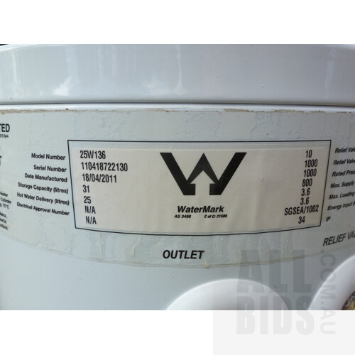 DUX Proflo 31 Litre Hot Water Unit