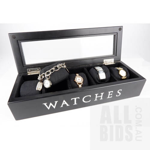 Four Ladies Dress Watches, Including Elite, Blackice and More 