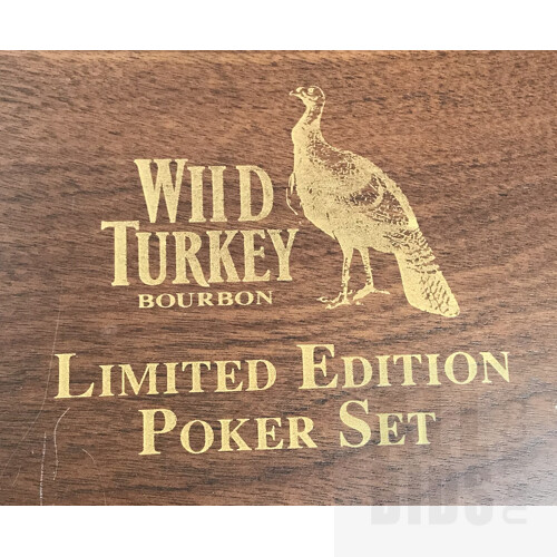 Wild Turkey Limited Edition Poker Set In Display Case