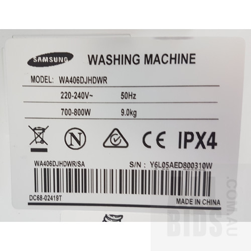 Samsung WA406DJHDWR 9.0Kg Top Loading Washing Machine