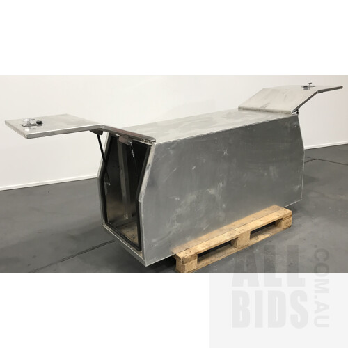 Large Custom Made Stainless Steel Universal Ute Tool Box