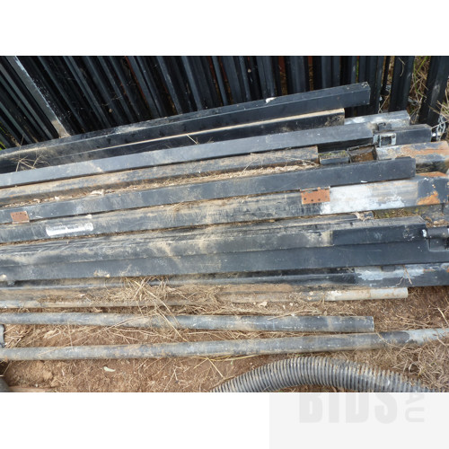 2050mm Tall Steel Fencing Panels -  Lot of 14