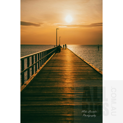 'Golden Jewel' Seaford Pier Victoria - Framed Print by Mike Launder Photography