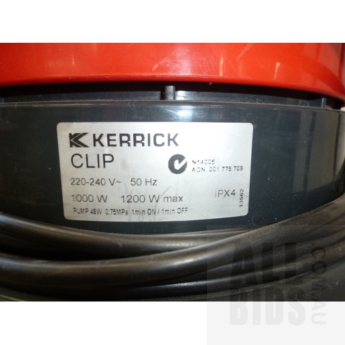 Kerrick Clip VE290C Four in One Carpet Shampooer and Upholstery Cleaner