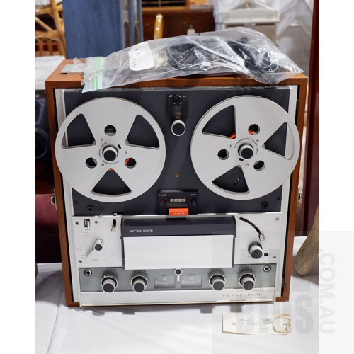 Vintage Ferrograph Series 7 Model 724 Four Track Reel to Reel Tape Recorder
