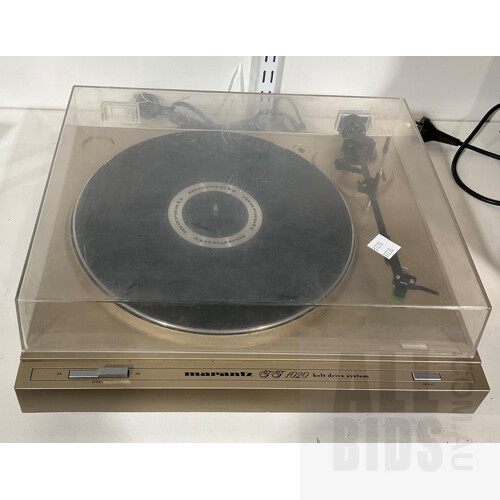 Vintage Marantz T T 1020 Belt Drive System Record Player