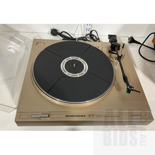 Vintage Marantz T T 1020 Belt Drive System Record Player