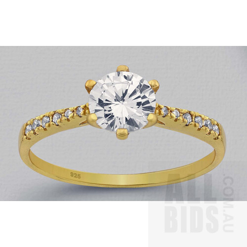 18ct Gold-plated Sterling Silver Ring