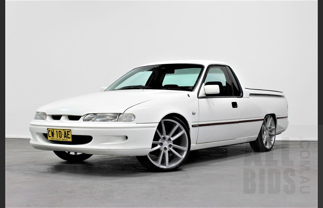 2/1996 Holden Commodore S VS Utility White 5.0L V8