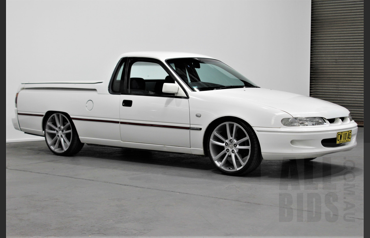 2/1996 Holden Commodore S VS Utility White 5.0L V8