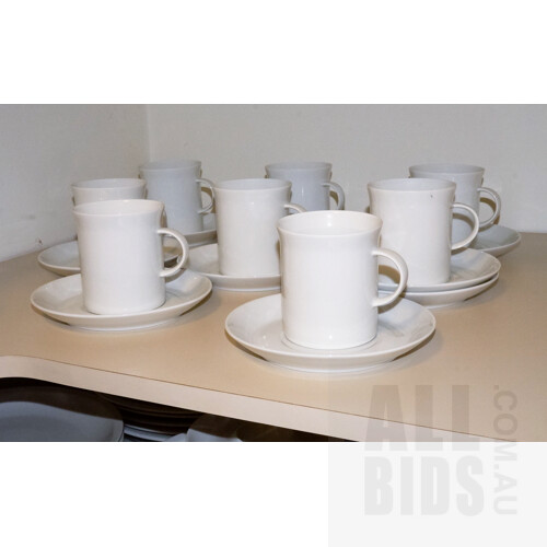 Eight Rosenthal Studio Line Coffee Cups and Saucers
