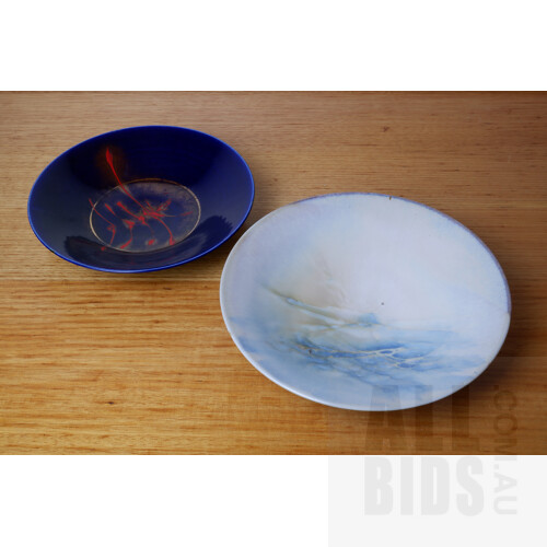 Greg Daly (1954-) Two Glazed Ceramic Bowls