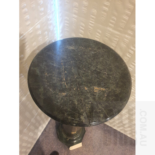 Classical Style Green Marble Pedestal