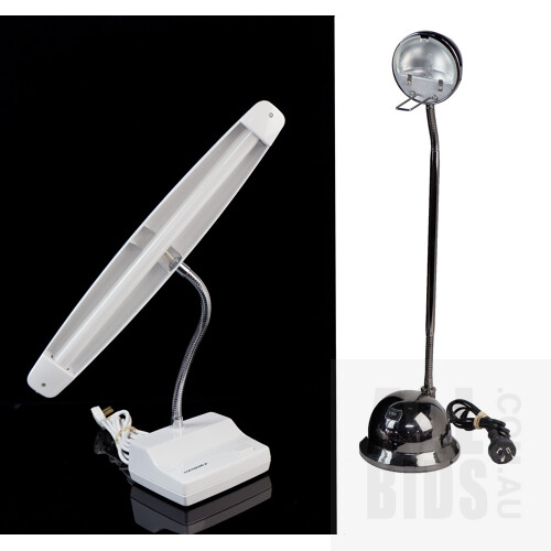 Retro Hanimex Desk Lamp and Mercator Alexa Desk Lamp