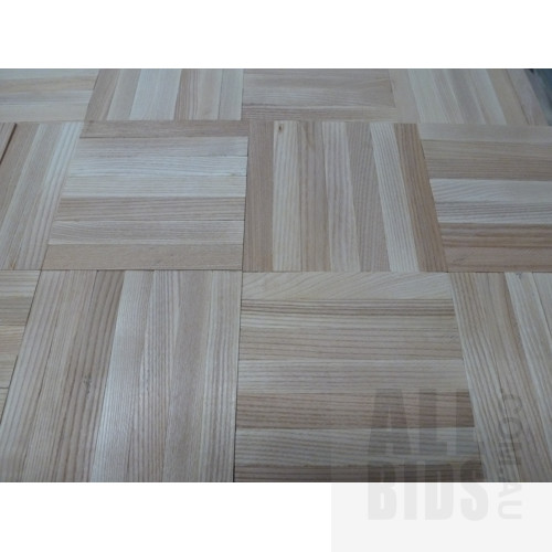 Seven Finger Light Oak Parquetry Floor Tiles - 61.5 Square Meters -  New