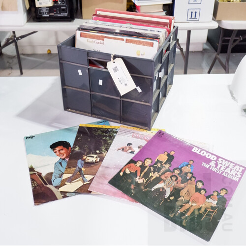 Collection Approximately 60 Vinyl LP Records Including Classical, Rock, The Beatles, Little river Band, Blood Sweat and Tears, Sade, Elvis and More