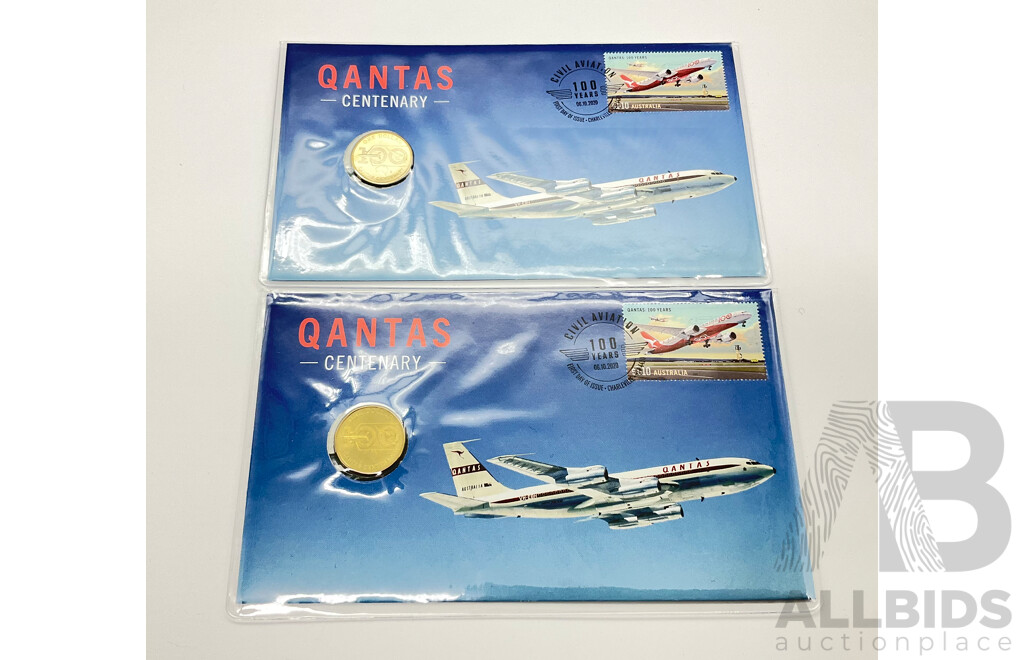 Australian 2020 One Dollar Coins PNC, Qantas Centenary (2)