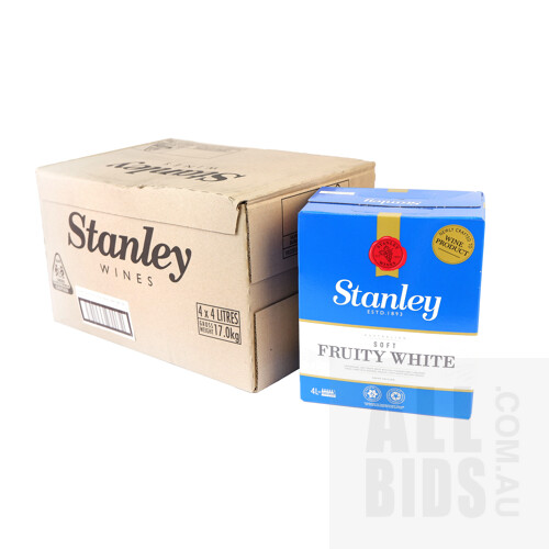 Stanley Wines Australian Soft Fruity White Wine - 65 Cases of 4 x 4L Casks - PALLET LOT - RRP over $4,930