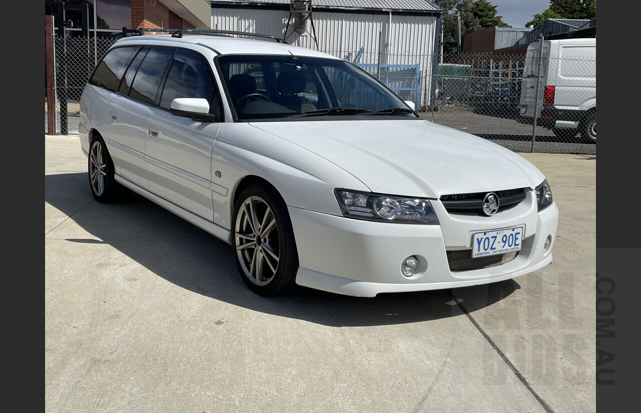 9/2005 Holden Commodore VZ Wagon White 3.6L