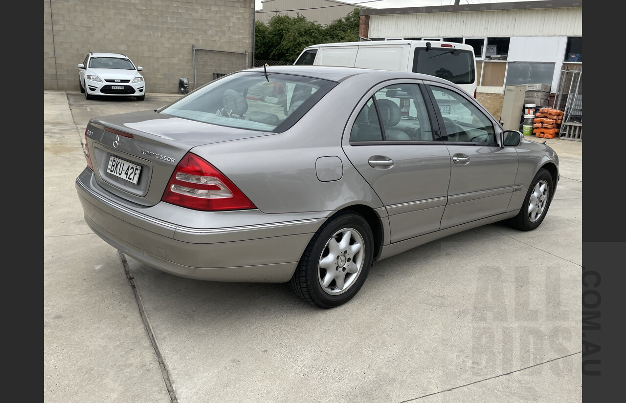 8/2003 Mercedes-Benz C180 Kompressor Elegance W203 4d Sedan Silver 1.8L