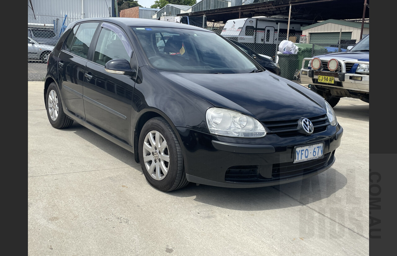 2/2008 Volkswagen Golf 2.0 TDI Comfortline 1K MY08 UPGRADE 5d Hatchback Black 2.0L
