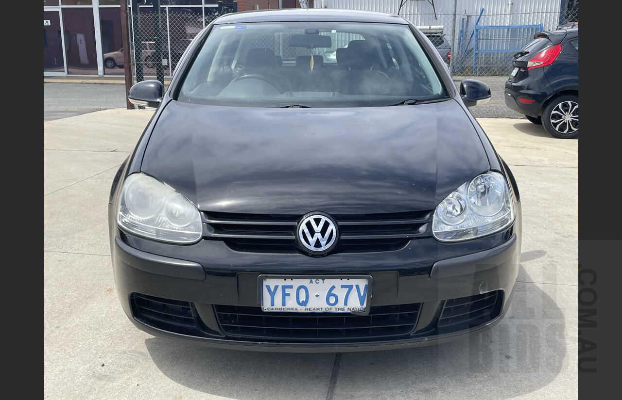 2/2008 Volkswagen Golf 2.0 TDI Comfortline 1K MY08 UPGRADE 5d Hatchback Black 2.0L