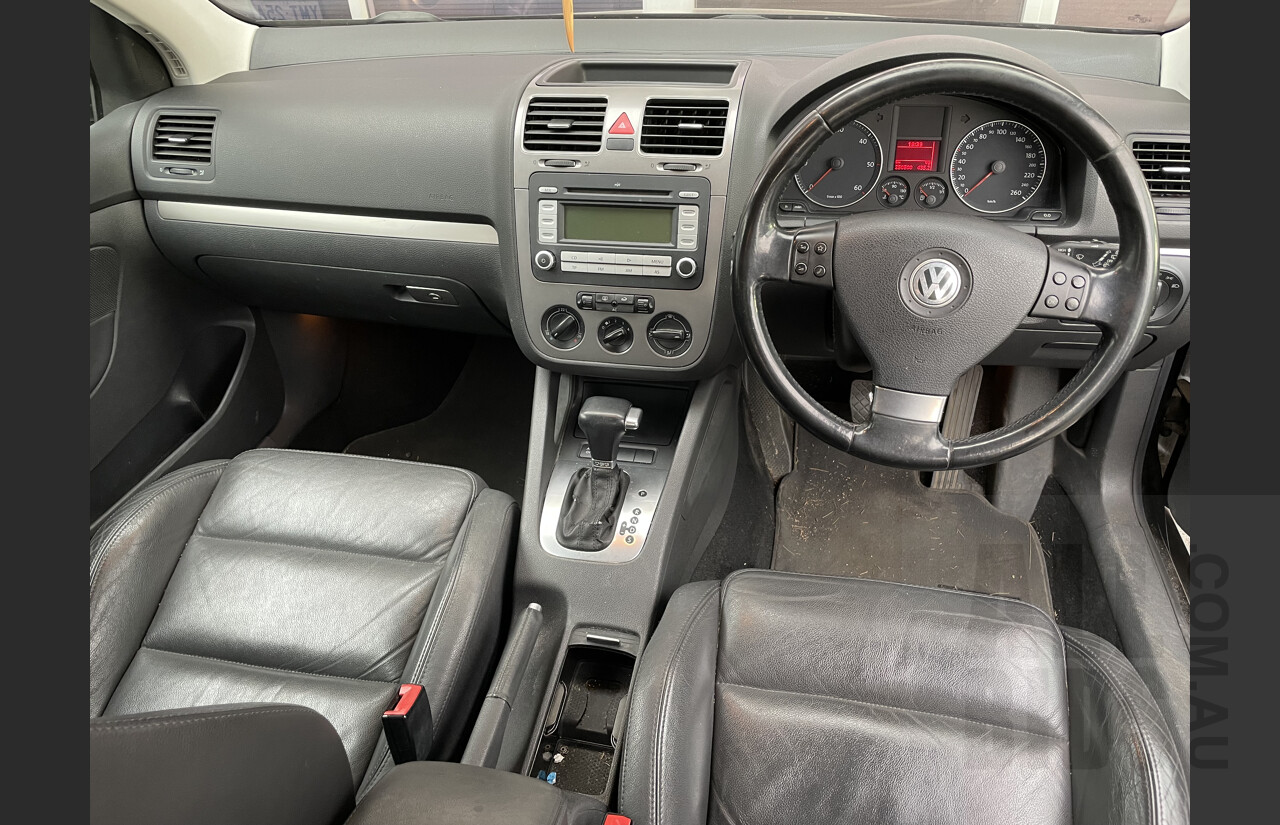 2/2008 Volkswagen Golf 2.0 TDI Comfortline 1K MY08 UPGRADE 5d Hatchback Black 2.0L
