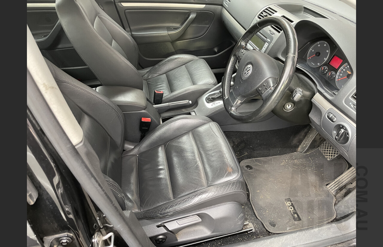 2/2008 Volkswagen Golf 2.0 TDI Comfortline 1K MY08 UPGRADE 5d Hatchback Black 2.0L