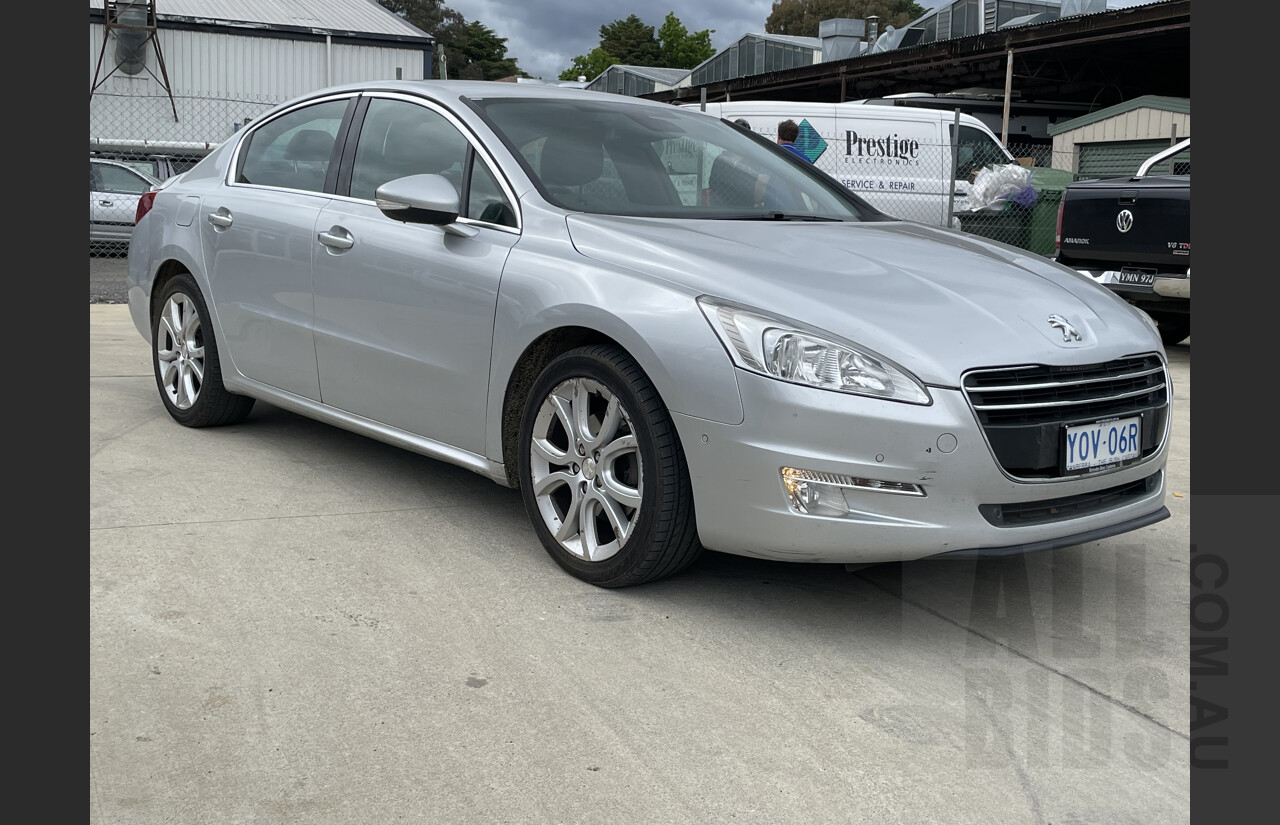 8/2012 Peugeot 508 Allure HDi  4d Sedan Grey 2.0L Turbo Diesel