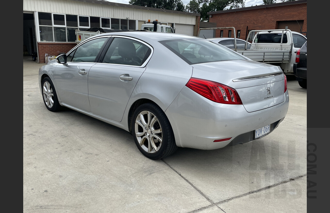 8/2012 Peugeot 508 Allure HDi  4d Sedan Grey 2.0L Turbo Diesel